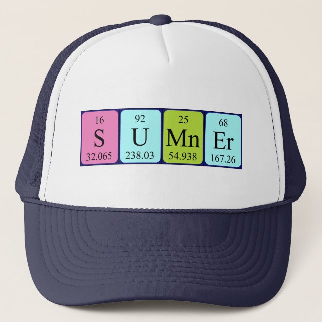 Sumner periodic table name hat (Front)