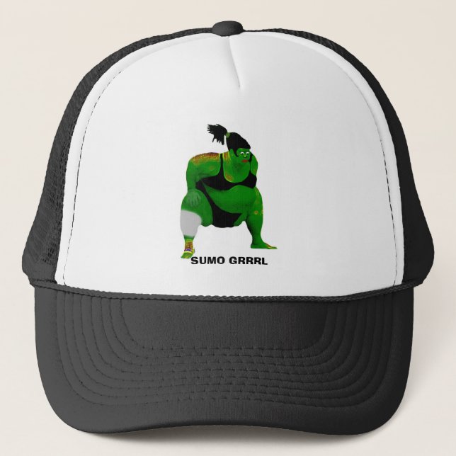 SUMO GRRRL TRUCKER HAT (Front)