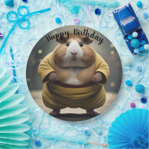 Sumo Guinea Pig, Paper Plate