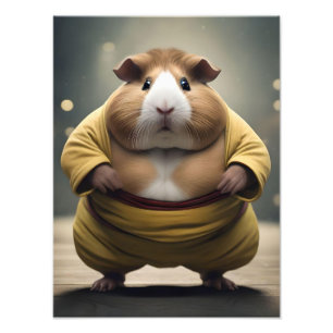Sumo Guinea Pig, Photo Print