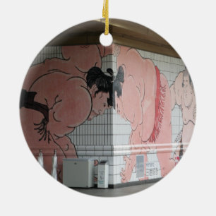 Sumo Mural Wall Art Ceramic Tree Decoration