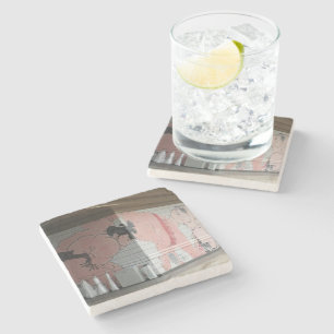 Sumo Mural Wall Art Stone Coaster