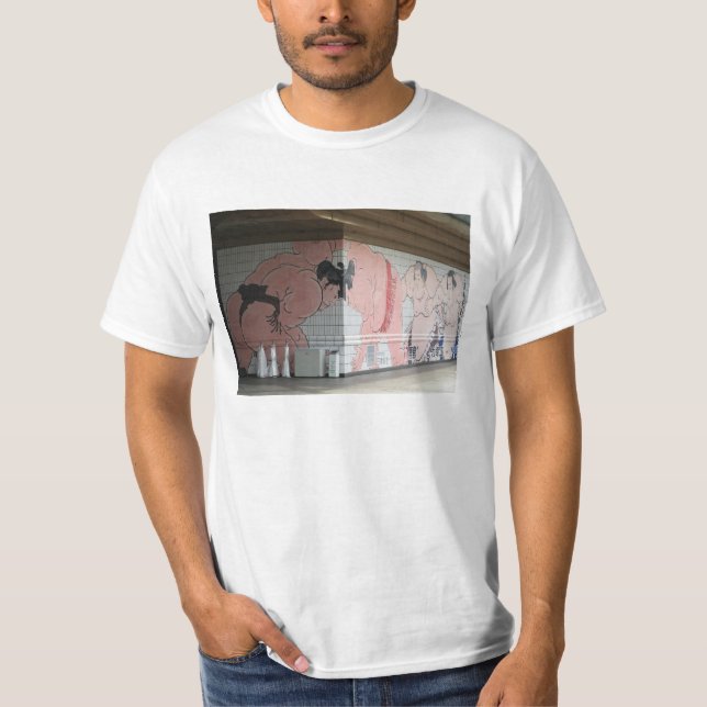 Sumo Mural Wall Art T-Shirt (Front)