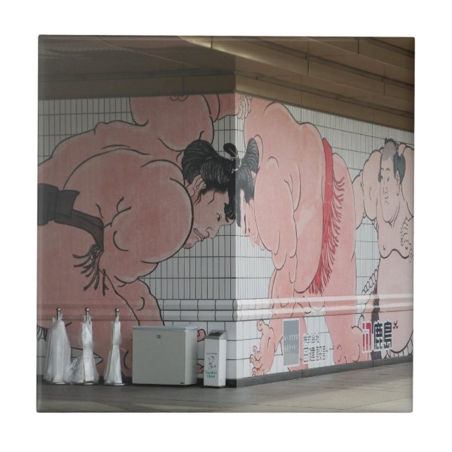 Sumo Mural Wall Art Tile (Front)
