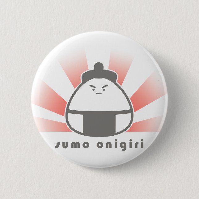 Sumo Onigiri 6 Cm Round Badge (Front)