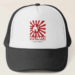 Sumo Retro Wrestler Japanese Vintage Design Trucker Hat