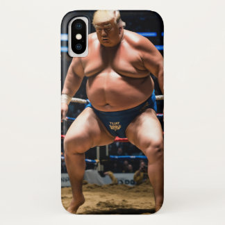 Sumo Showdown: Action Shot of Donald Trump in the  iPhone X Case