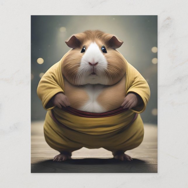 "Sumo Squeakdown: The Mighty Guinea Pig Wrestler" Flyer (Front)