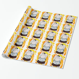 Sumo Sweeper Wrapping Paper