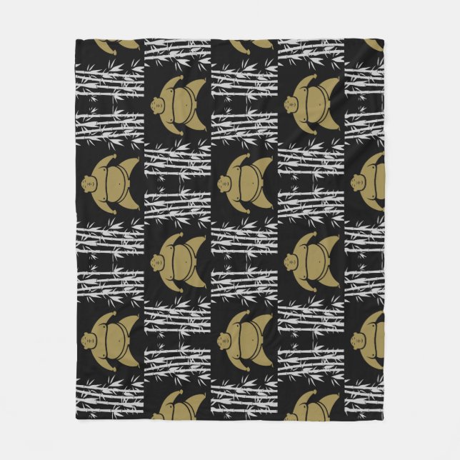 Sumo Wrestler Fleece Blanket (Front)
