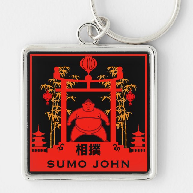 Sumo Wrestler Key Ring (Front)