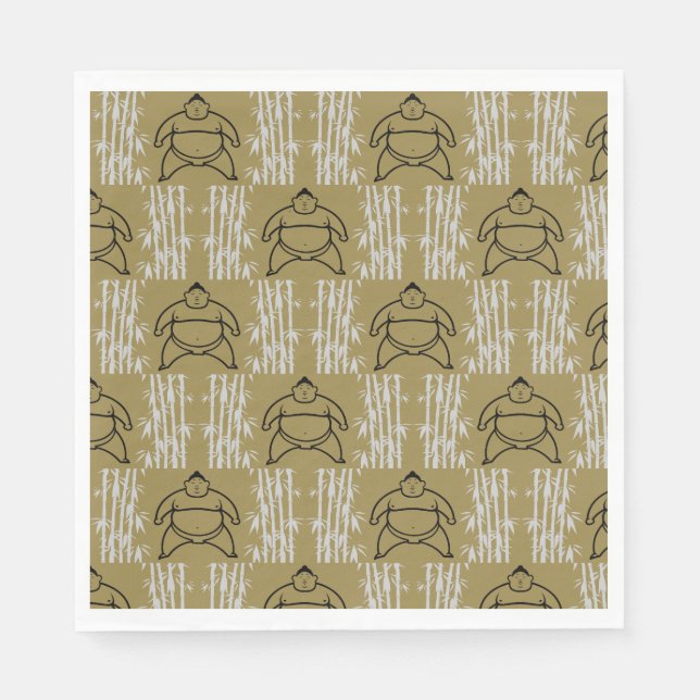 Sumo Wrestler Napkin (Front)