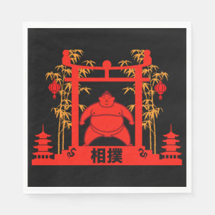 Sumo Wrestler Napkin