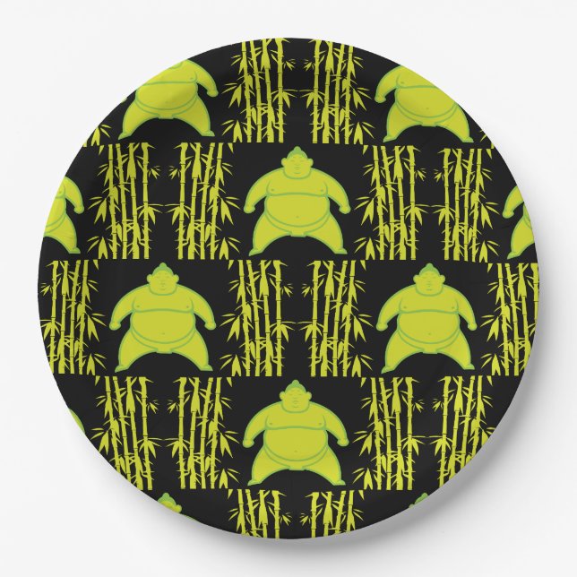 Sumo Wrestler Paper Plate (Front)