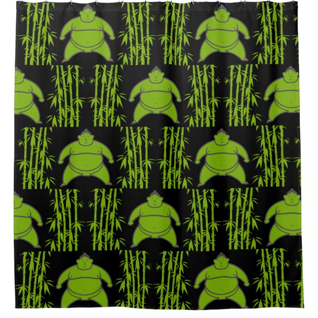 Sumo Wrestler Shower Curtain (Front)