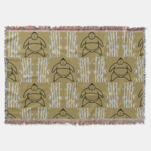Sumo Wrestler Throw Blanket