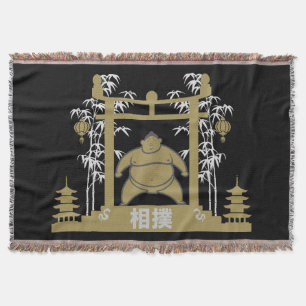 Sumo Wrestler Throw Blanket