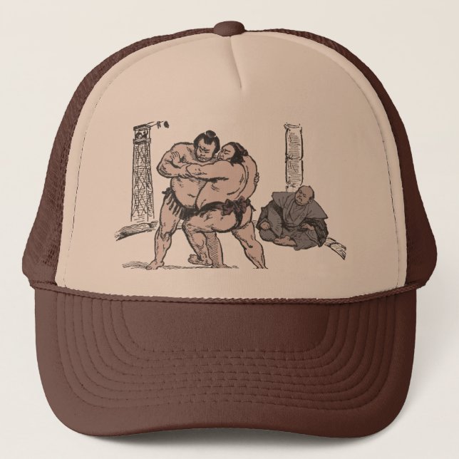 Sumo Wrestlers Trucker Hat (Front)