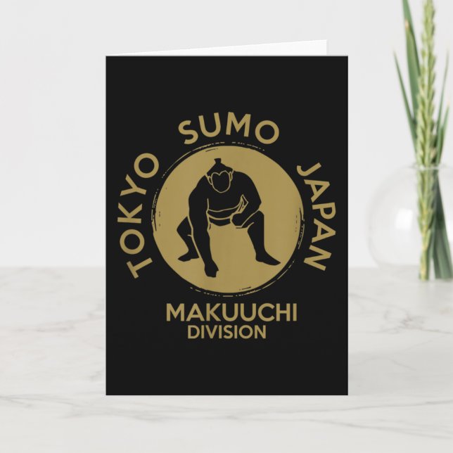 Sumo Wrestling Japan Tokyo Makuuchi Tournament Card (Front)