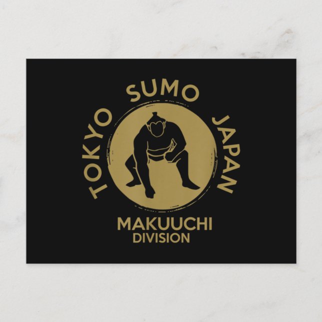 Sumo Wrestling Japan Tokyo Makuuchi Tournament Postcard (Front)
