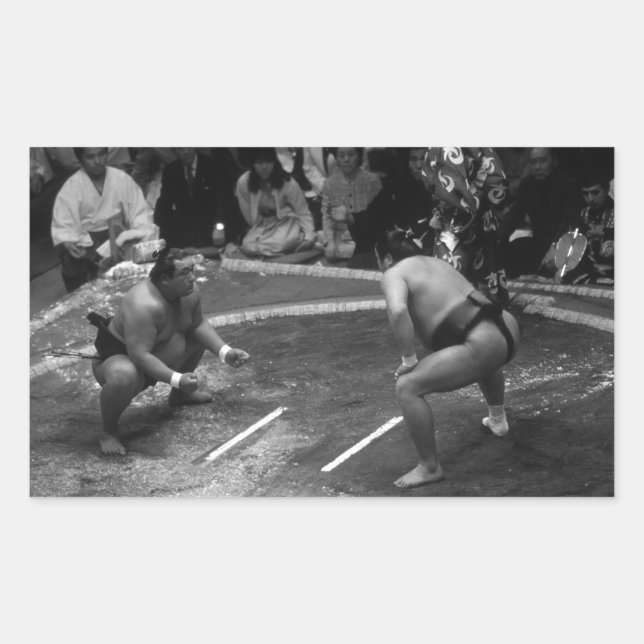 SUMO Wrestling Rectangular Sticker (Front)
