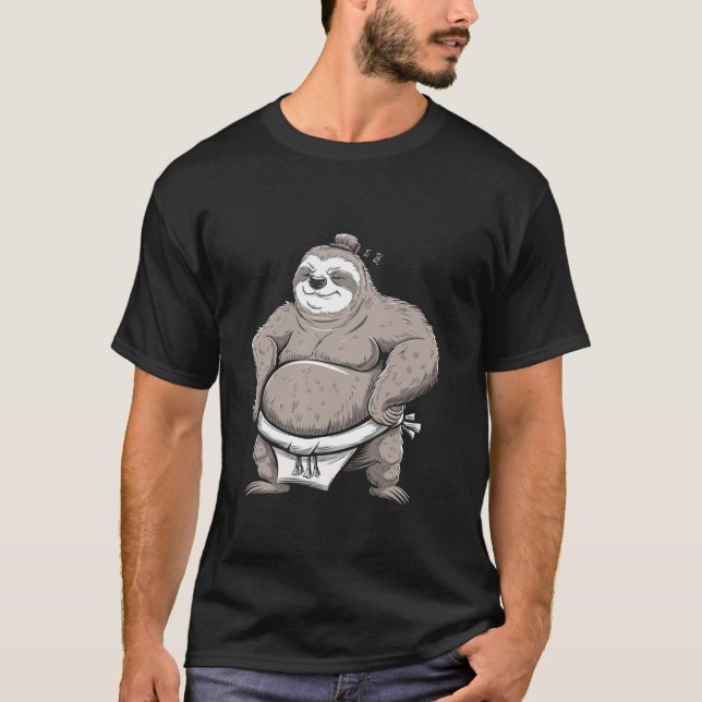 Sumo Wrestling Sloth Martial Arts Funny For Kids B T-Shirt (Front)