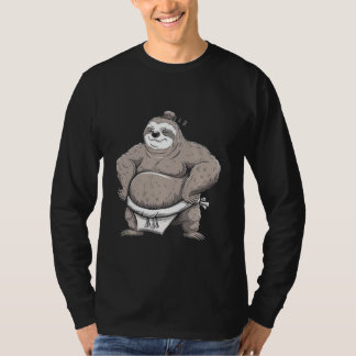 Sumo Wrestling Sloth Martial Arts Funny For Kids B T-Shirt