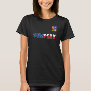 Sumperk Czech Republic Heart Flag Lion Coat Of Arm T-Shirt