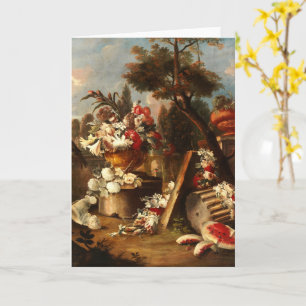 Sumptuous Floral and Fruit Still Life Card