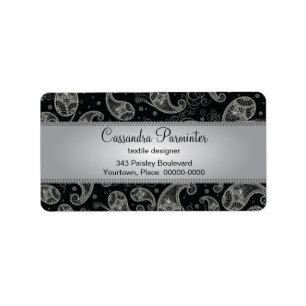 Sumptuous Paisley Address Labels