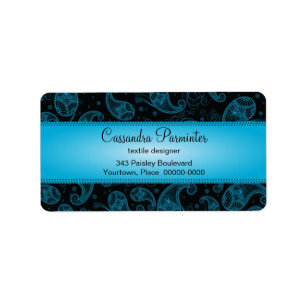 Sumptuous Paisley Address Labels