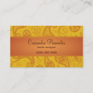 Sumptuous Paisley Business Card