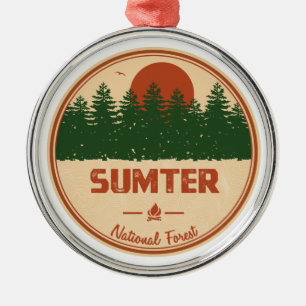 Sumter National Forest Metal Tree Decoration