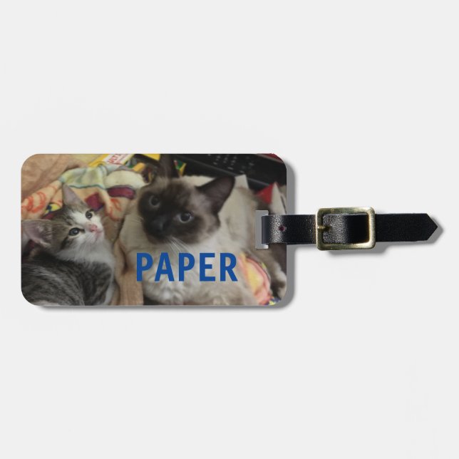 Sumting and Freddie Luggage Tag (Front Horizontal)