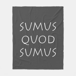 Sumus quod sumus fleece blanket