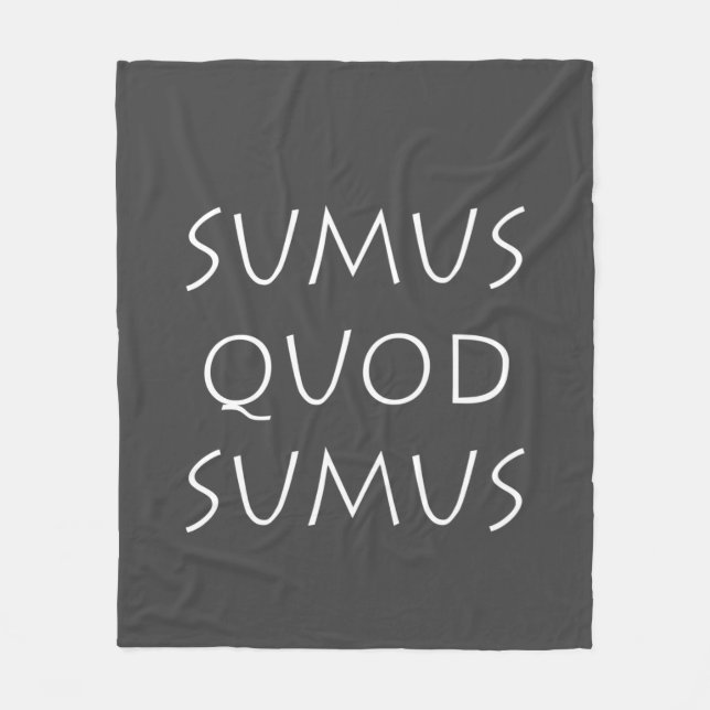 Sumus quod sumus fleece blanket (Front)