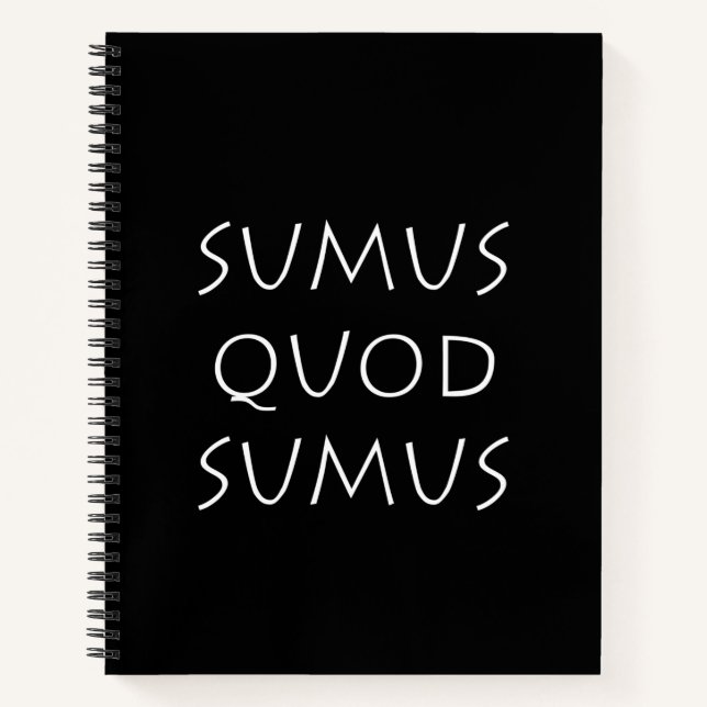 Sumus quod sumus notebook (Front)