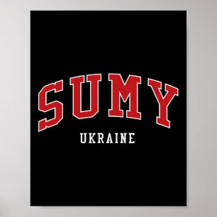 Sumy Ukraine College University Style  Poster
