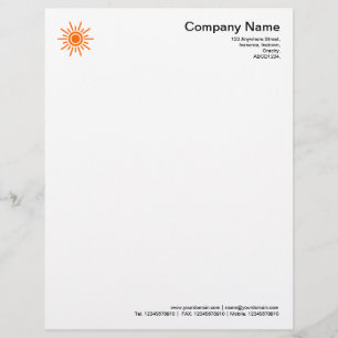 Sun 02 - Orange Letterhead