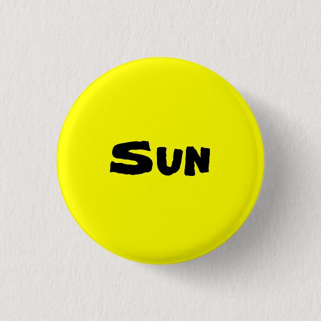 Sun 3 Cm Round Badge (Front)