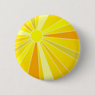 Sun 6 Cm Round Badge