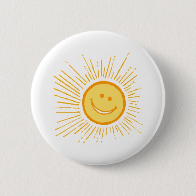 Sun 6 Cm Round Badge (Front)