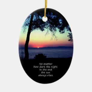 Sun Always Rises Ceramic Tree Decoration