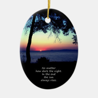 Sun Always Rises Ceramic Tree Decoration