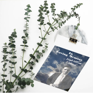 Sun and Clouds Memorial Service Photo   Quote Programme