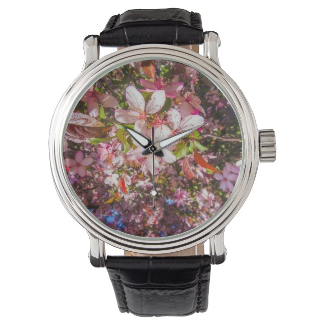 Sun and clouds Nature blooms Heart in flowers Watch (Front)