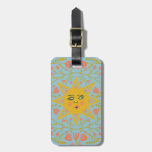 Sun and Flowering Vines CUSTOMIZED Luggage Tag
