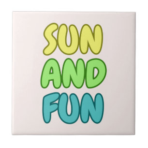 Sun And Fun Ceramic Tile