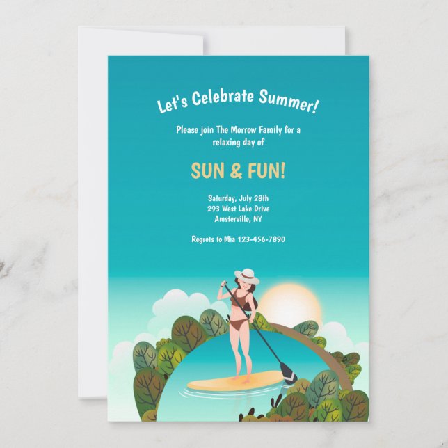 Sun and Fun Invitation (Front)