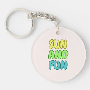 Sun And Fun Keychain